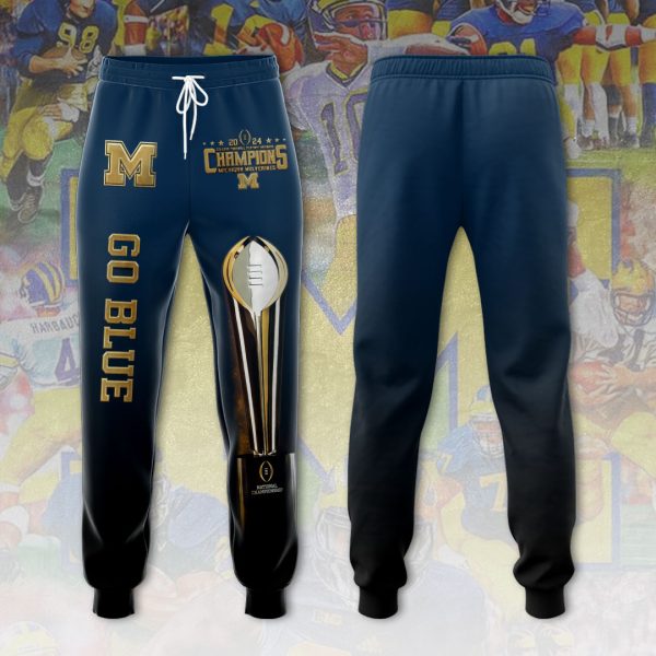 Michigan Wolverines Football 3D Sweatpants - VANDH 2246