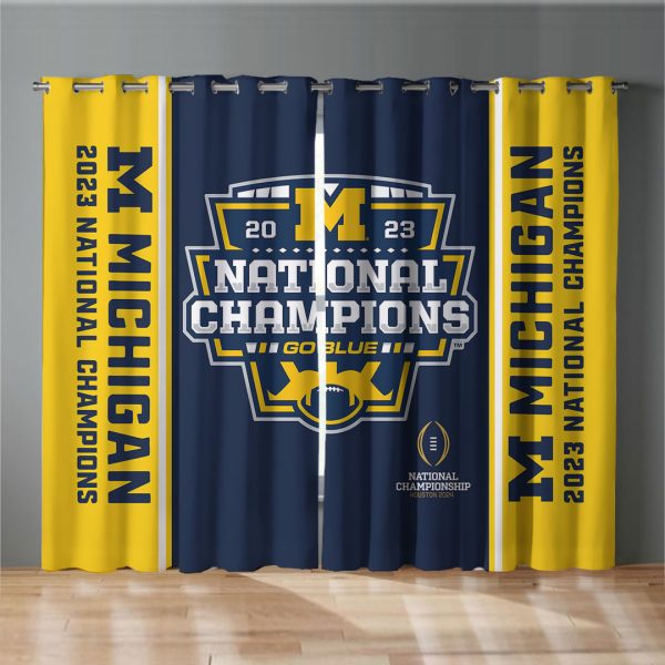 Michigan Wolverines Football Window Curtain - MAITM 5634