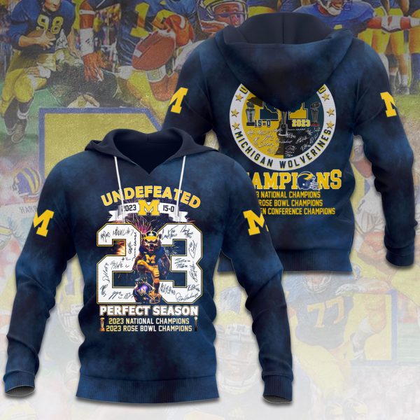 Michigan Wolverines Football 3D Apparel - VANDH 2332