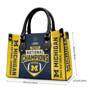 Michigan Wolverines Football Leather HandBag - MAITM 5455