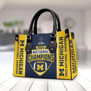 Michigan Wolverines Football Leather HandBag - MAITM 5455