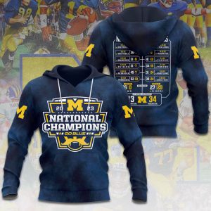 Michigan Wolverines Football 3D Apparel - VANDH 2197