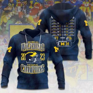 Michigan Wolverines Football 3D Apparel - VANDH 2201