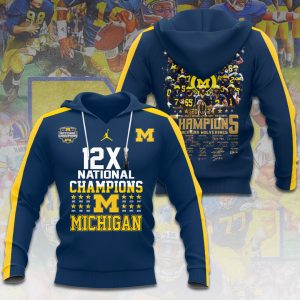 Michigan Wolverines Football 3D Apparel - VANDH 2271