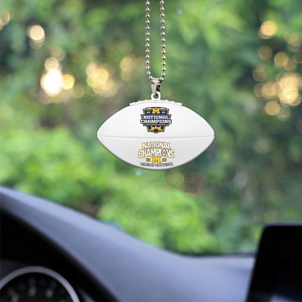 Michigan Wolverines Football Custom Shape 2-sided Acrylic Car Ornament – HOATT 4178