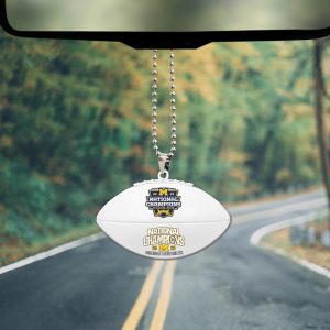 Michigan Wolverines Football Custom Shape 2-sided Acrylic Car Ornament – HOATT 4178