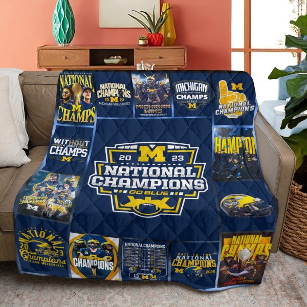 Michigan Wolverines Football Quilt Blanket - HOATT 4180