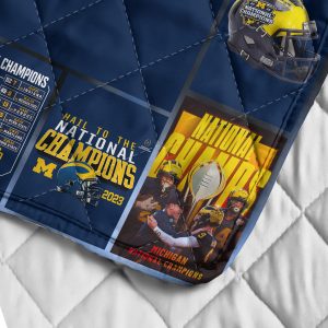 Michigan Wolverines Football Quilt Blanket - HOATT 4180