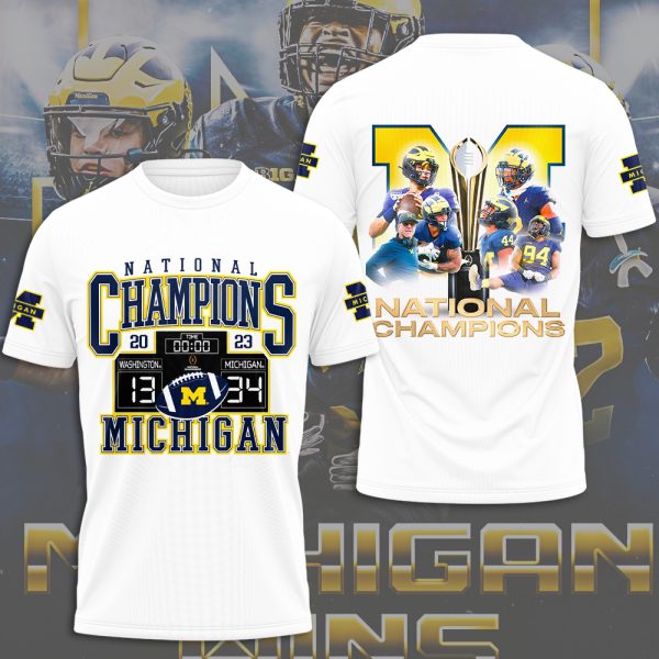 Michigan Wolverines Football 3D Apparel - HOATT 4177