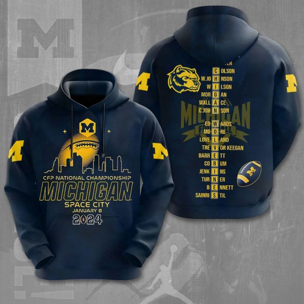 Michigan Wolverines Football 3D Apparel - NGHIAVT 1296