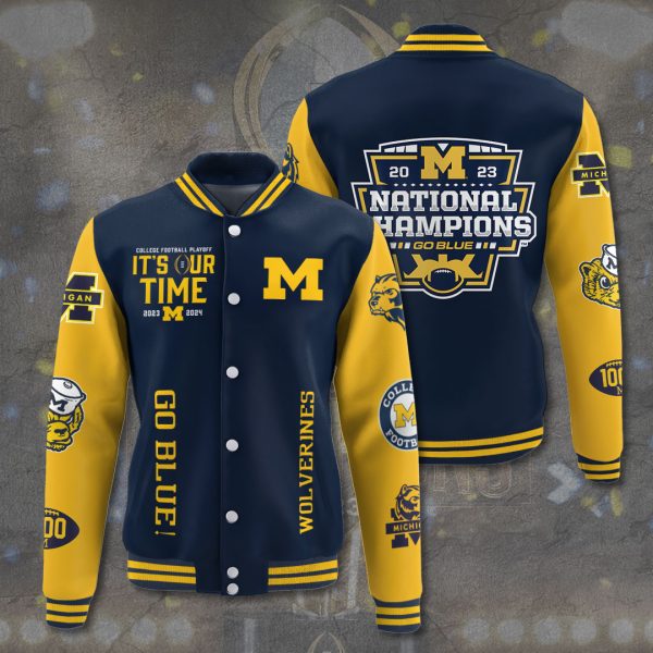 Michigan Wolverines Football Varsity Jacket - VANDH 2205