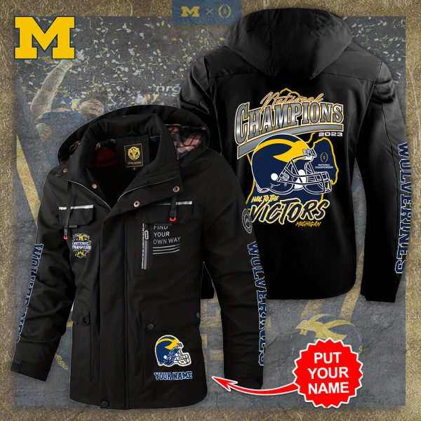 Personalized Michigan Wolverines Football 2D Parka Jacket - TANTN 4118