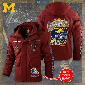 Personalized Michigan Wolverines Football 2D Parka Jacket - TANTN 4118