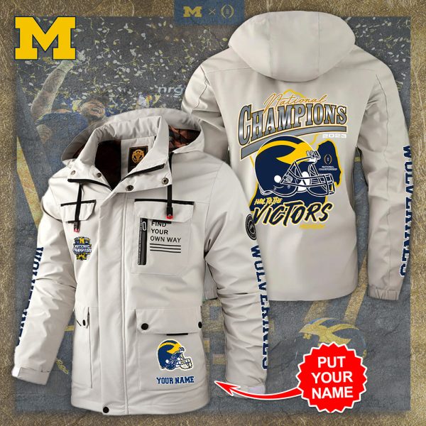 Personalized Michigan Wolverines Football 2D Parka Jacket - TANTN 4118