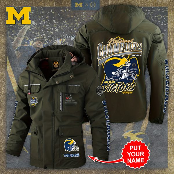 Personalized Michigan Wolverines Football 2D Parka Jacket - TANTN 4118