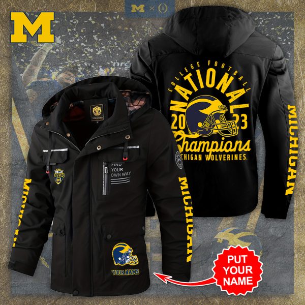 Personalized Michigan Wolverines Football 2D Parka Jacket - TANTN 4119