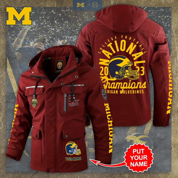 Personalized Michigan Wolverines Football 2D Parka Jacket - TANTN 4119