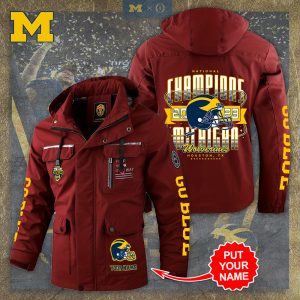 Personalized Michigan Wolverines Football 2D Parka Jacket - TANTN 4120