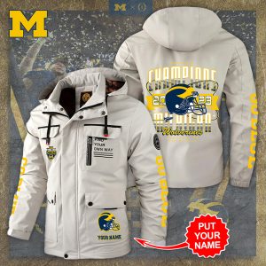 Personalized Michigan Wolverines Football 2D Parka Jacket - TANTN 4120