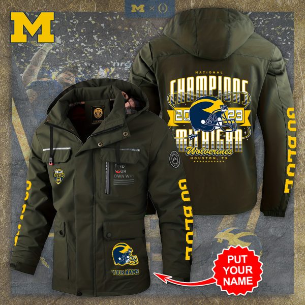 Personalized Michigan Wolverines Football 2D Parka Jacket - TANTN 4120