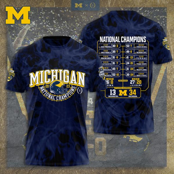 Michigan Wolverines Football 3D Apparel - TANTN 4107