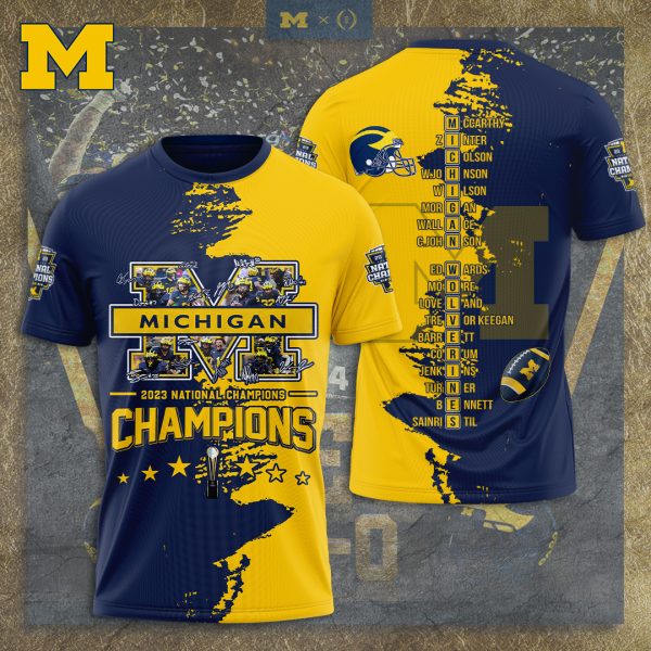 Michigan Wolverines Football 3D Apparel - TANTN 4135