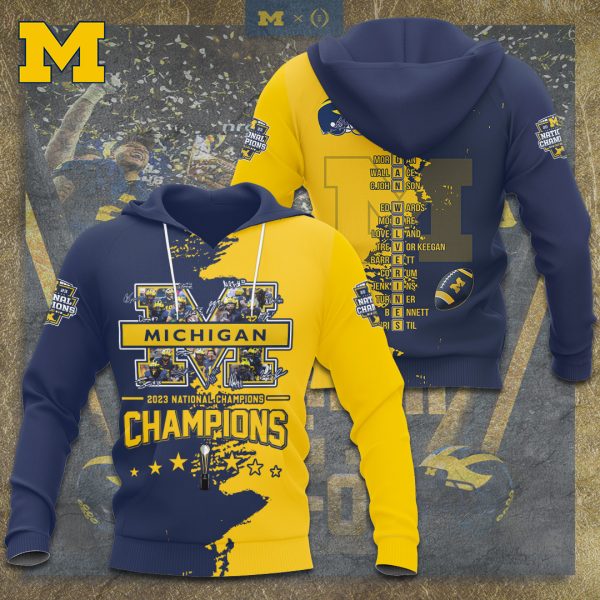 Michigan Wolverines Football 3D Apparel - TANTN 4135