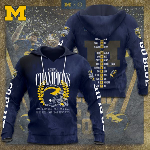 Michigan Wolverines Football 3D Apparel - TANTN 4216