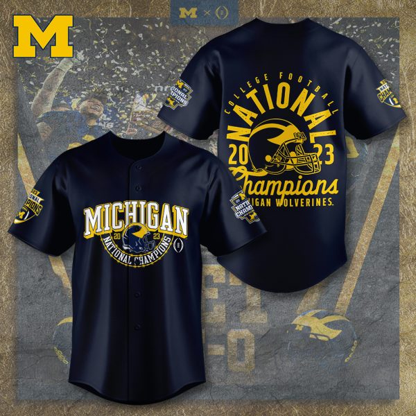 Michigan Wolverines Football Baseball Jersey - TANTN 4136