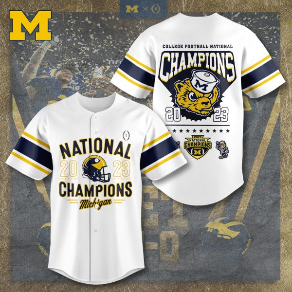 Michigan Wolverines Football Baseball Jersey - TANTN 4137