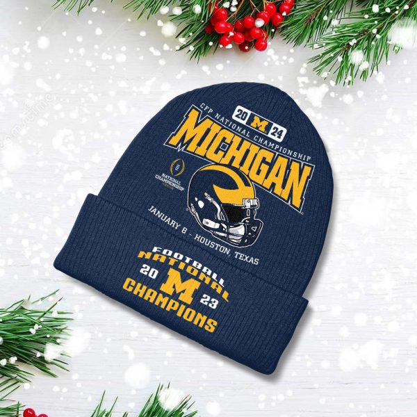 Michigan Wolverines Football Beanie Hat - TANTN 4301