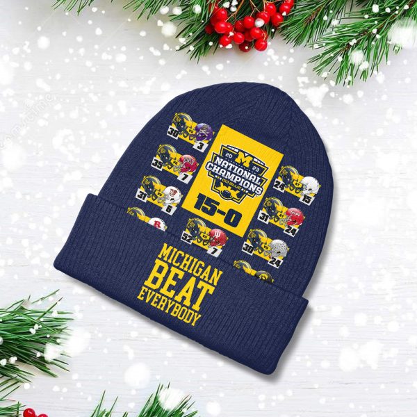 Michigan Wolverines Football Beanie Hat - TANTN 4303