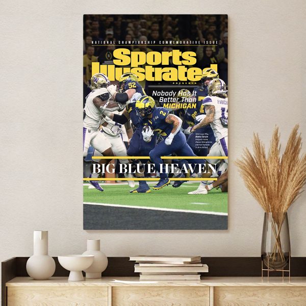 Michigan Wolverines Football Canvas - TANTN 4289