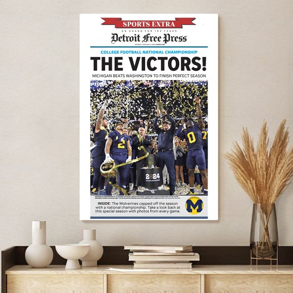 Michigan Wolverines Football Canvas - TANTN 4290