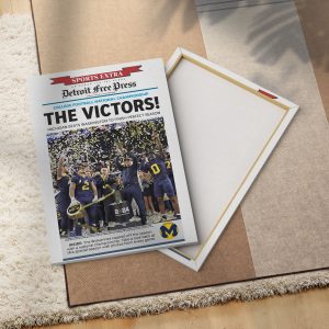 Michigan Wolverines Football Canvas - TANTN 4290