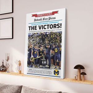 Michigan Wolverines Football Canvas - TANTN 4290