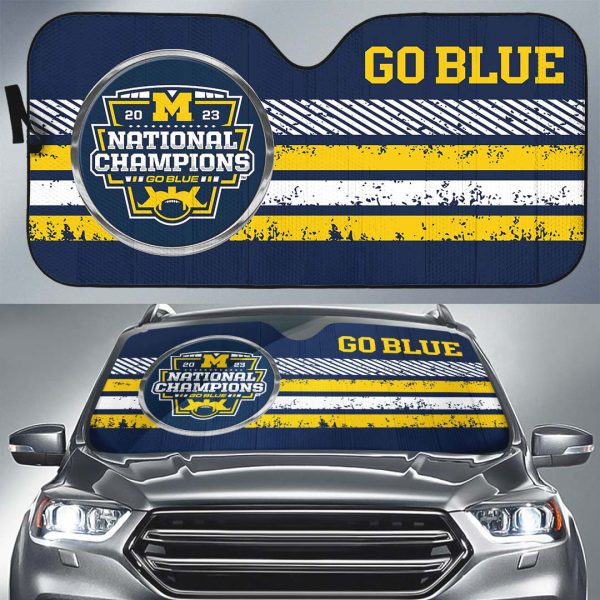 Michigan Wolverines Football Auto Sun Shade - TANTN 4257