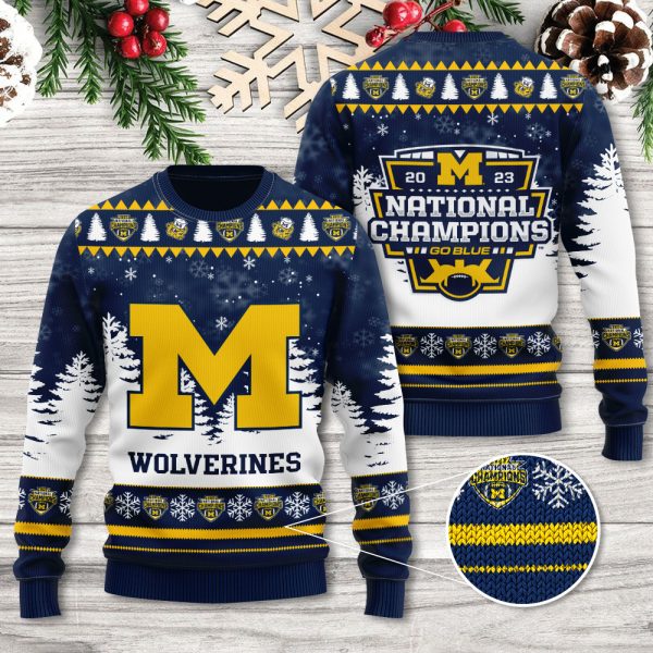 Michigan Wolverines Football 3D Ugly Sweater - TANTN 4159