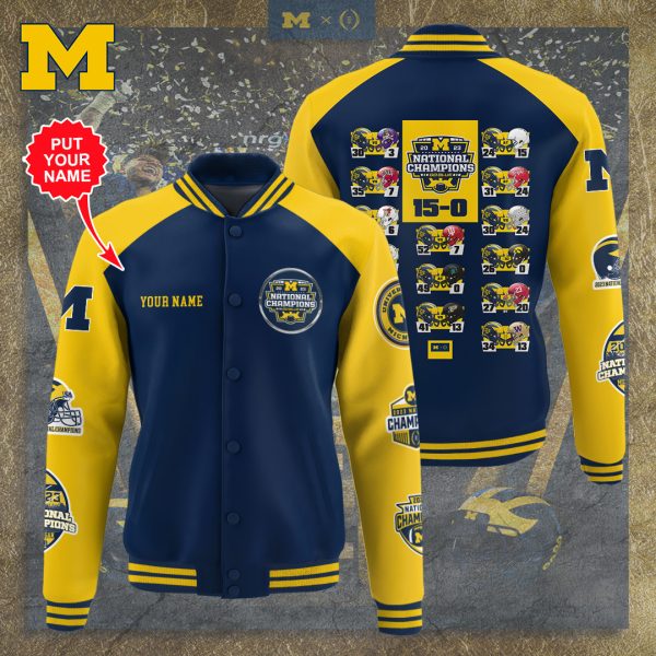 Personalized Michigan Wolverines Football Varsity Jacket - TANTN 4299