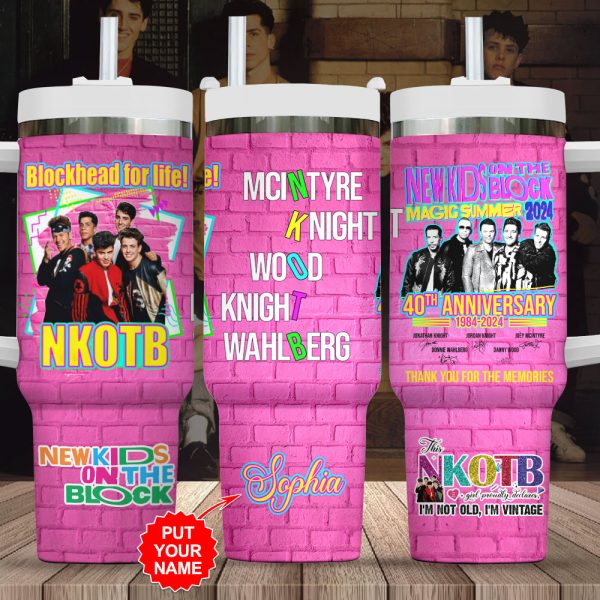 Personalized NKOTB 40oz Stanley Tumbler - VANDH 2340