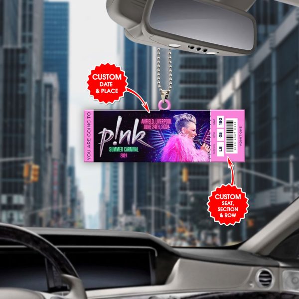 Personalized P!nk Custom Shape 1-sided Acrylic Car Ornament - MAITM 5622