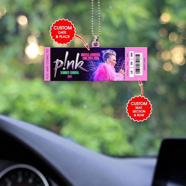 Personalized P!nk Custom Shape 1-sided Acrylic Car Ornament - MAITM 5622