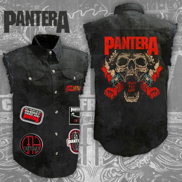 Pantera 3D Lightweight Sleeveless Denim Shirt - NGHIAVT 1270