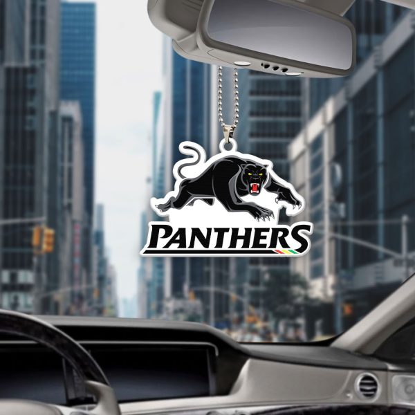 Penrith Panthers Custom shape 1-sided Acrylic Car Ornament - TANTN 4349