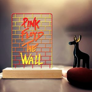 Pink Floyd Led Light with Wooden Base (7 Colors) - HOATT 4254