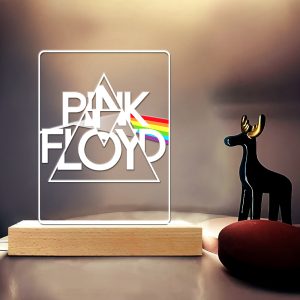 Pink Floyd Led Light with Wooden Base (7 Colors) - HOATT 4262