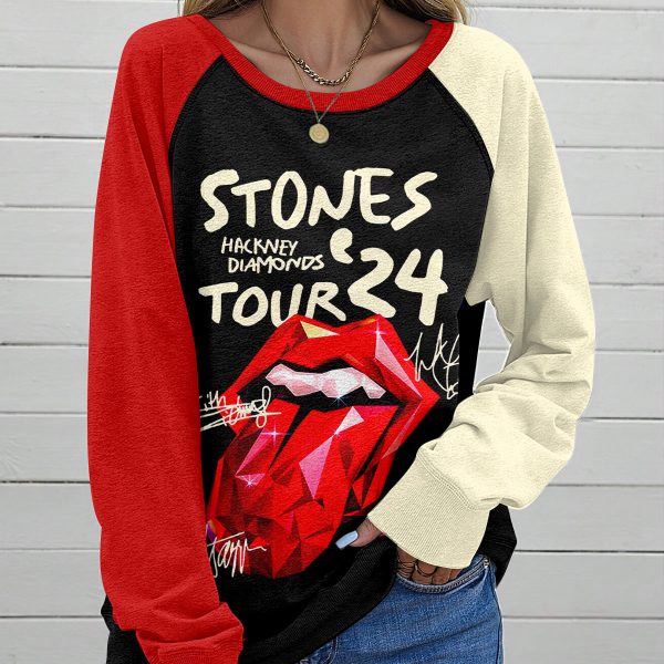 The Rolling Stones Round Neck Raglan Sleeve Sweatshirt – MAITM 5630