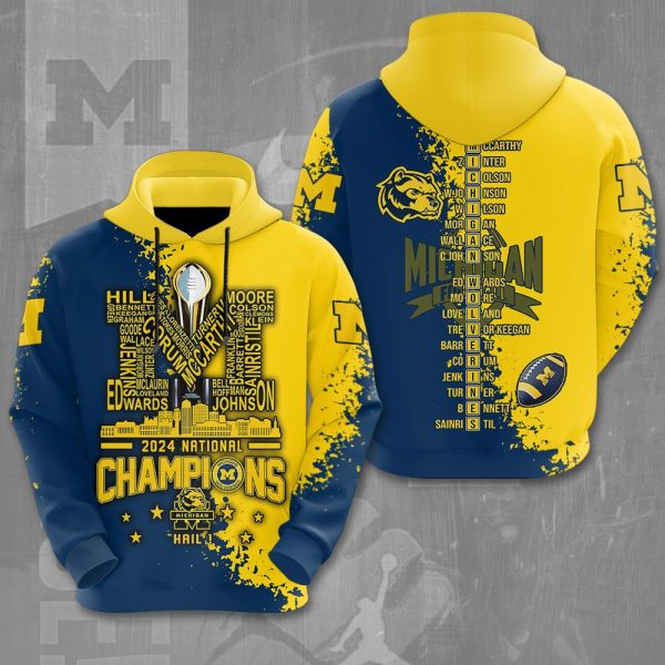 Michigan Wolverines Football 3D Apparel - NGHIAVT 1331