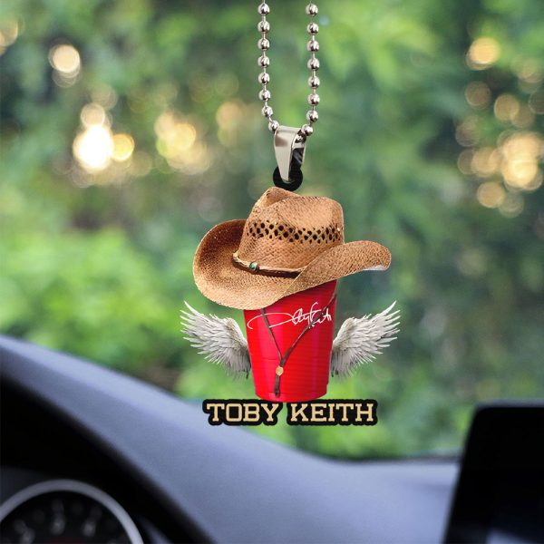 Toby Keith Custom Shape 1-sided Acrylic Car Ornament - TANTN 4624