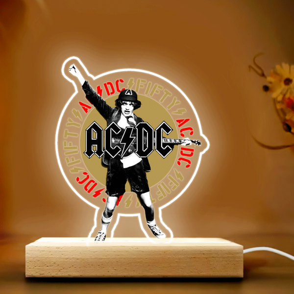 AC/DC Led Light with Wooden Base (7 Colors) - TANTN 4585